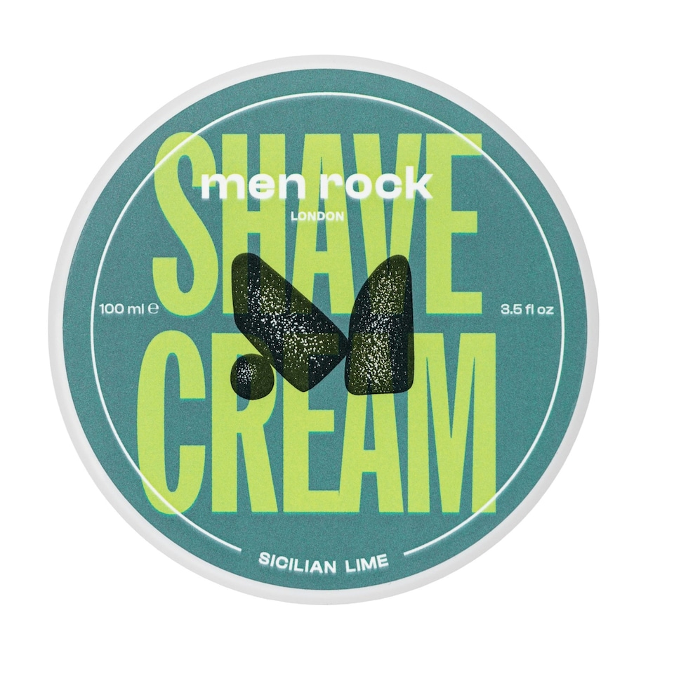 image 1 of Men Rock Shaving Cream - Sicilian Lime 100 ml