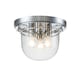 image 1 of Quoizel Whistling Bowl Semi Flush Ceiling Light Polished Chrome, IP44