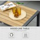 image 5 of Outsunny 4 Piece Outdoor Conversation Furniture Set with Coffee Table & Cushions