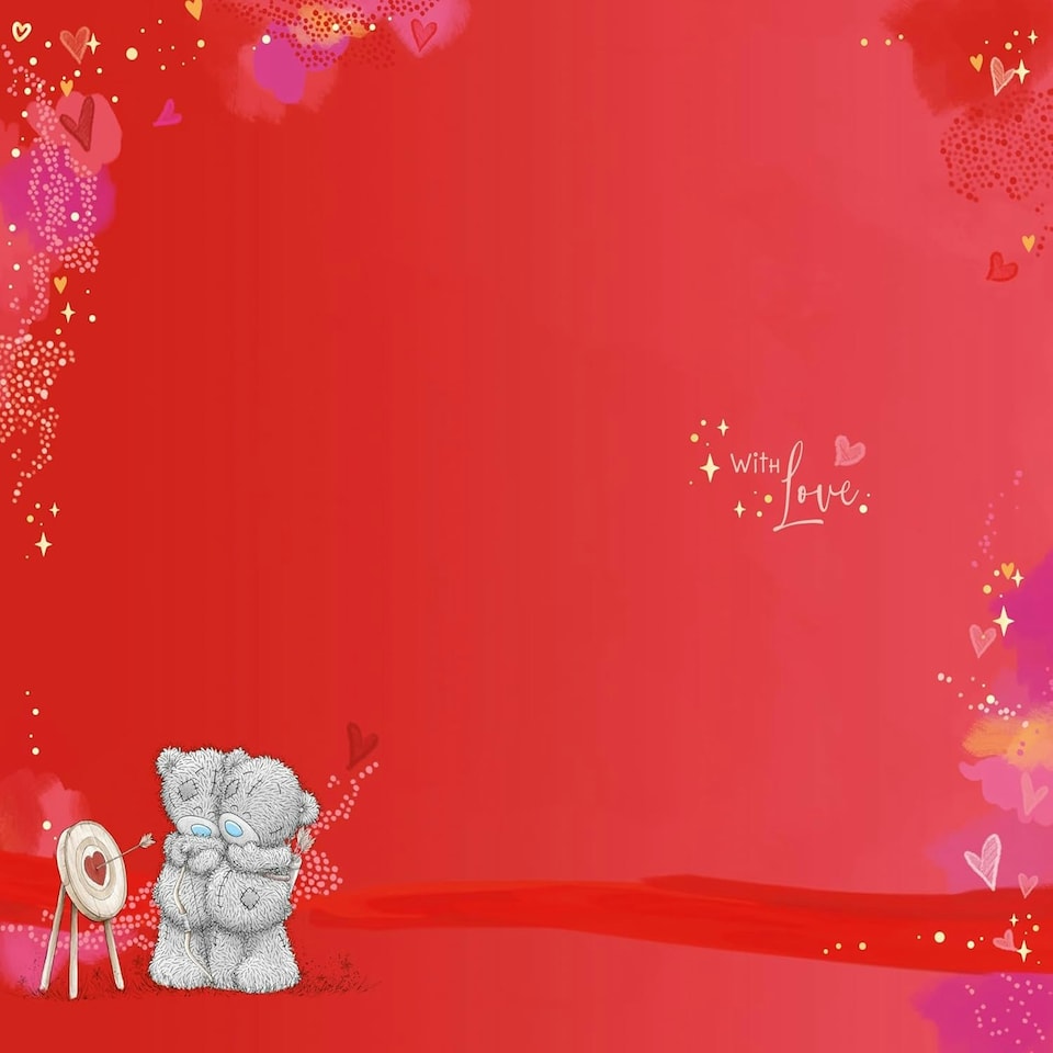 image 1 of Bear In Cupid Outfit Open Valentine's Day Card