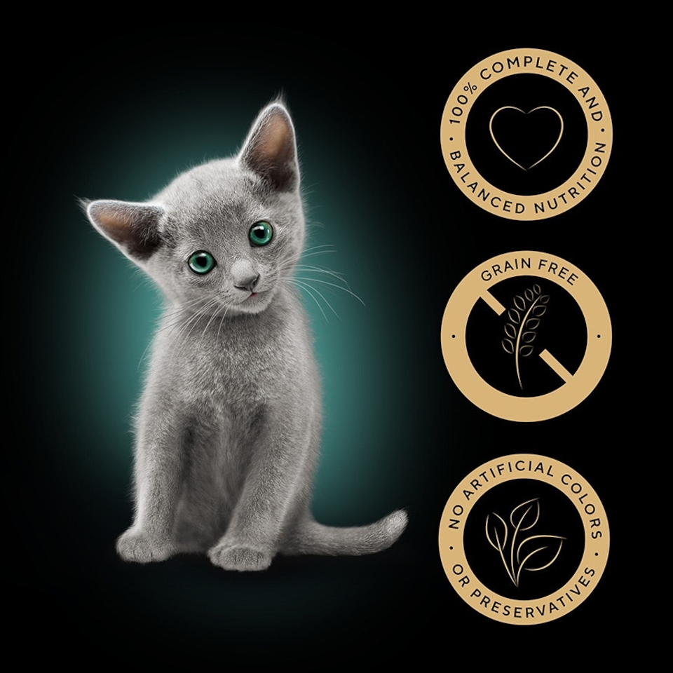 image 1 of Sheba Mixed Selection Kitten Wet Cat Food in Gravy 12 x 85g Pouch (Pack of 4)
