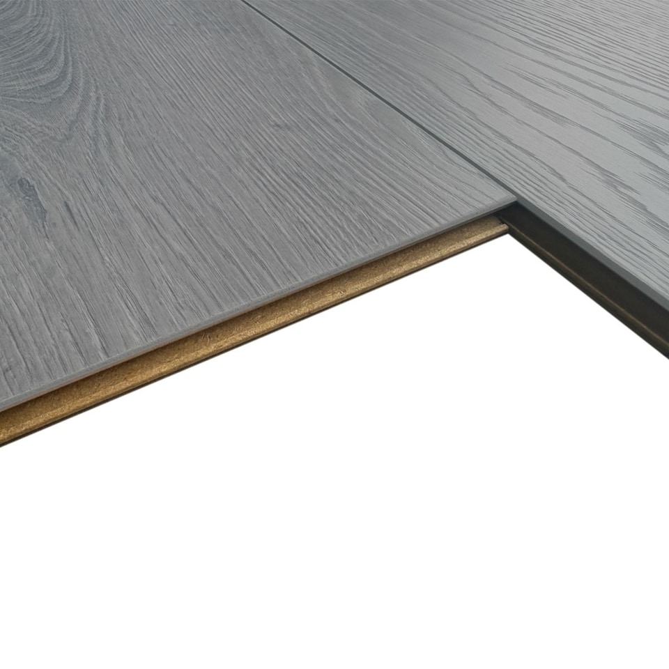 image 1 of AGT Effect Elbruz PRK911 Wood Effect Click Laminate Flooring - Plank (8mm) For Domestic & Commercial Use | Grey | Grey | 1
