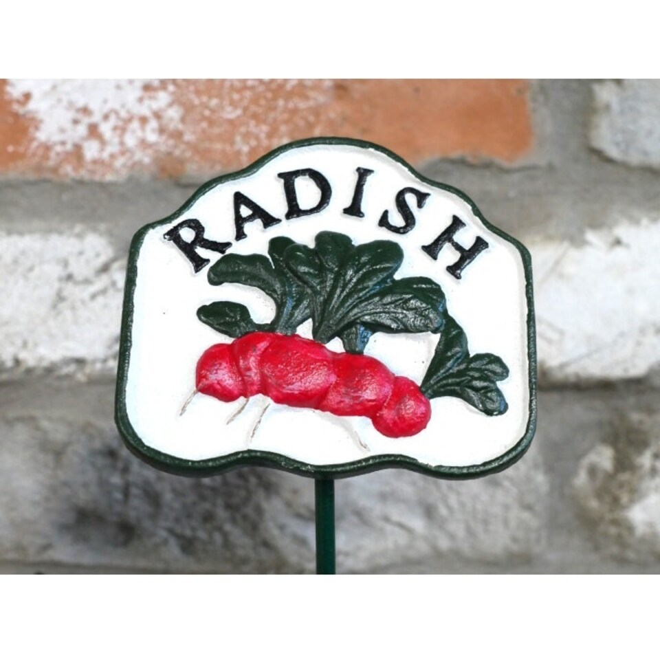 image 1 of Garden Vegetable Sign Marker - Radish