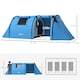 image 5 of Outsunny 2 Room Camping Family Tent for 3-4 Man, 3000mm Waterproof, Green
