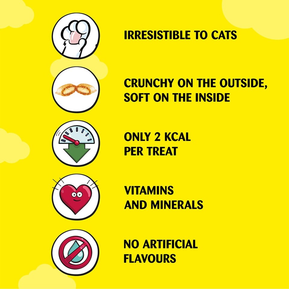 image 1 of Dreamies Cat Treat Biscuits with Chicken 60g - Pack of 8