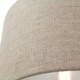 image 3 of Contemporary and Stylish Natural Linen 10 Lamp Shade in Oatmeal - 30cm Diameter | Cream | 10"