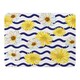 image 1 of Bright Yellow Flowers & Zig Zags Blanket | Multi