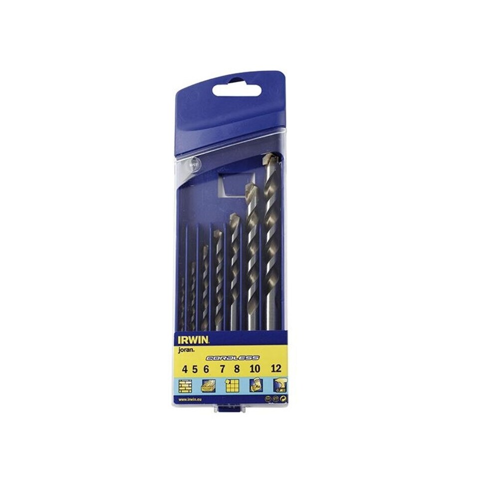 Irwin Multi-purpose Drill Bit Set For Cordless Drills - Multi Colour - Set of 7