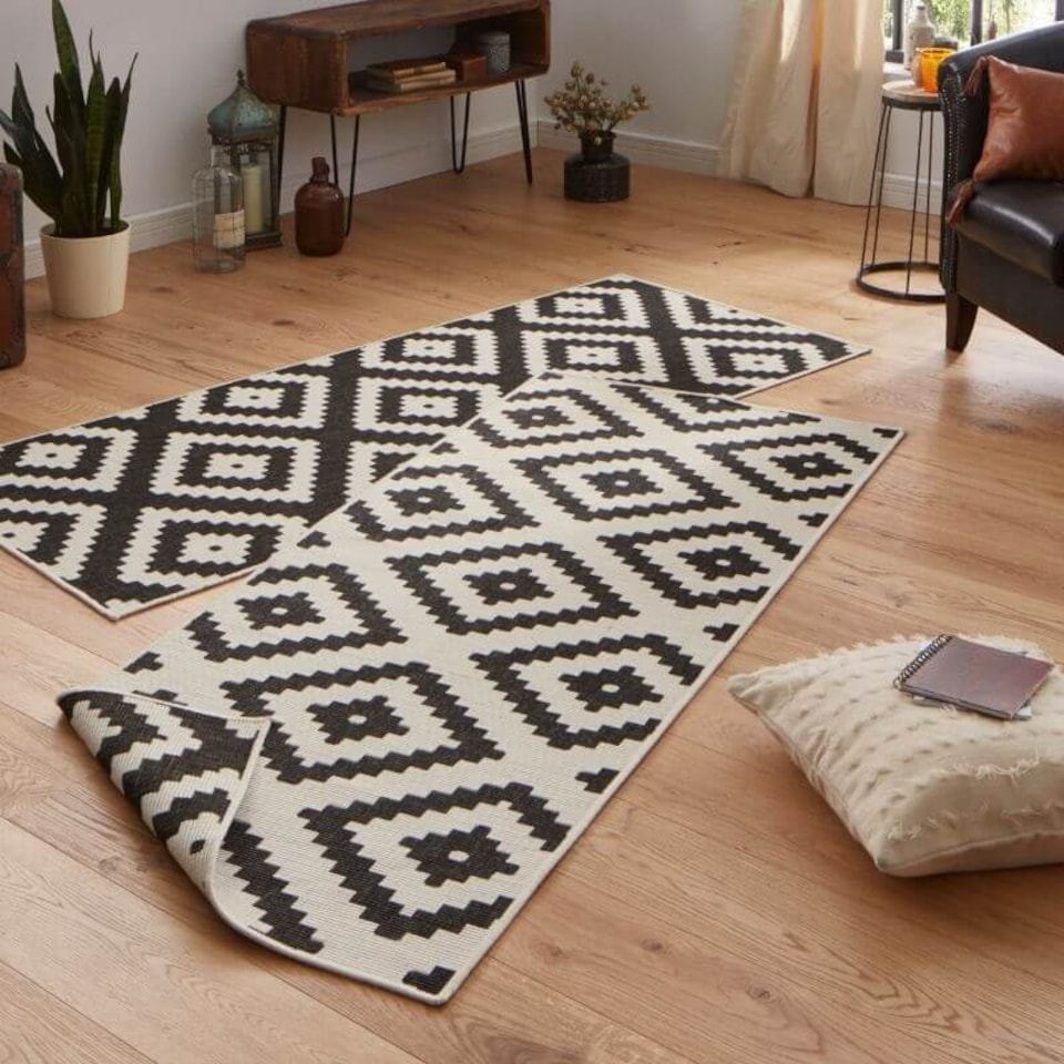 image 1 of The Rugs Malta Reversible Indoor Outdoor Rug Flatweave Polypropylene