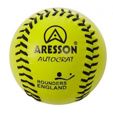 Aresson Autocrat Leather Rounders Ball - Yellow - One Size