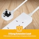 image 4 of GEEPAS 3 Gang Extension Lead With Neon Light, 2m cable