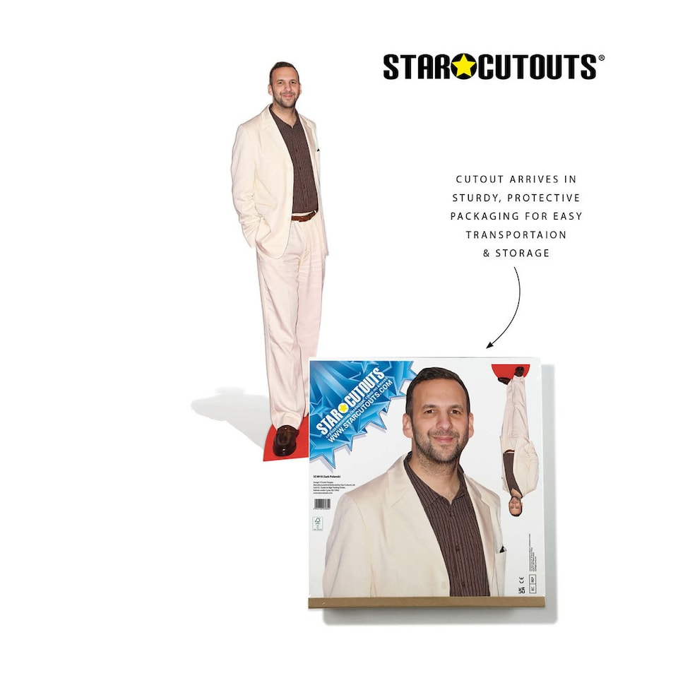 image 1 of Zack Polanski Lifesize Cardboard Cutout 185cm