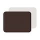 image 1 of I-Style Chocolate and White Flexi Set of 2 Faux Leather Placemats