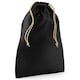 image 1 of Westford Mill Jute Stuff Bag - Black/Natural - M Black