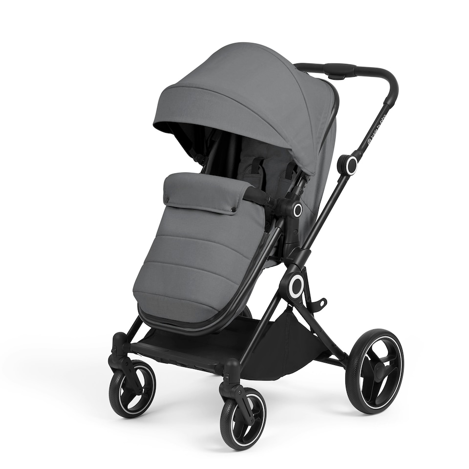 image 1 of Atom 3-in-1 Travel System & Astral Car Seat – Birth to 22kg, Compact, Lightweight and Convertible, Changing Bag, Rain Cover and Cup Holder (Graphite Grey)