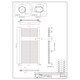 image 3 of Roma - Chrome Electric Towel Rail H842mm x W400mm Straight 200w Standard