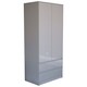 image 10 of Vida Designs Glinton 2 Door 2 Drawer Wardrobe With Clothes Rail, Grey