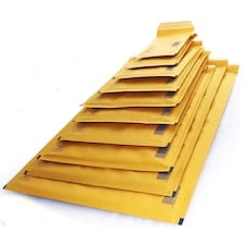 500 x Size CD (180 x 165mm) Classic Gold Arofol Bubble Lined Strong Postal Mailers With Peel & Seal Slip Gold | One Size