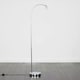 image 2 of ValueLights Modern Designer Style Polished Chrome Curved Stem Floor Lamp Base | Chrome