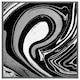 image 4 of Black marbled paint (Picutre Frame) White | S