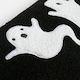 image 5 of OHS Autumnal Halloween Gonk Pumpkin Ghost Ghoul Boo Matte Velvet Boucle Filled Decor Scatter Bed Chair Sofa Cushions Multi | Mono Boo Slogan | 30 x 50cm
