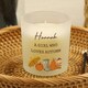 image 2 of Personalised Pumpkin Frosted Glass Candle | White