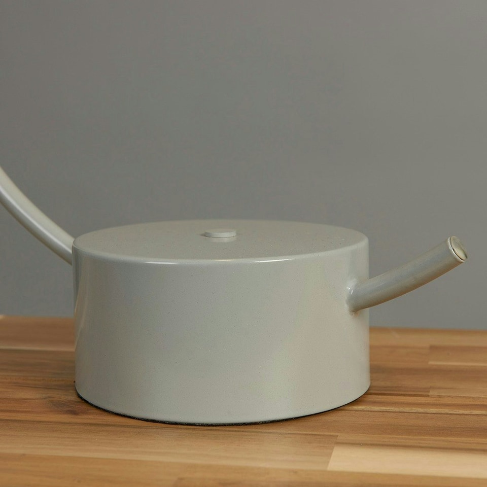 image 1 of ValueLights Lua Painted Grey Table Lamp and E14 Golfball LED 4W Warm White 3000K Bulb