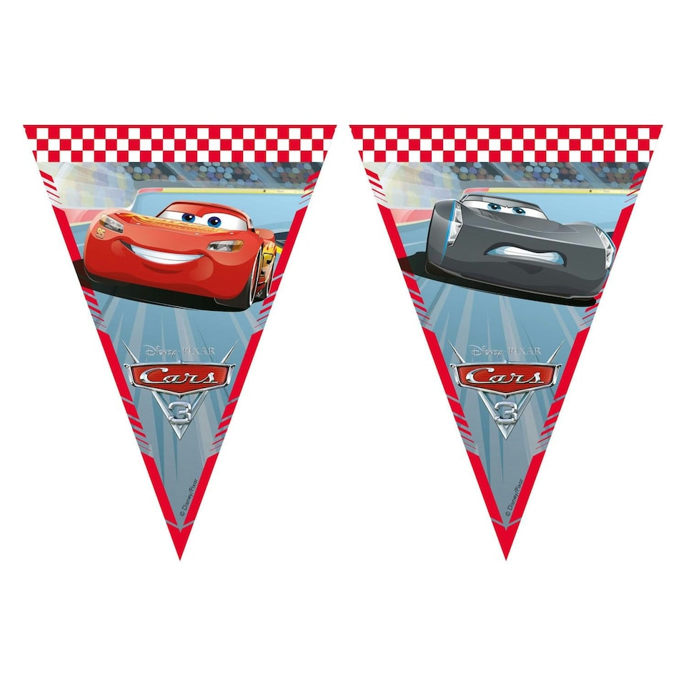 DISNEY CARS PAPER TRIANGLE FLAG BANNER - Licensed Children's Themes - 94079 N/A