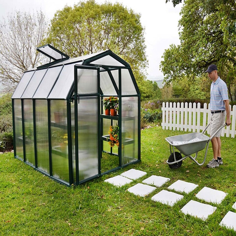 image 1 of Greenhouse Ecogrow 6 x 8 - Polycarbonate - L259 x W204 x H198 cm