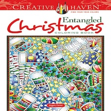 Creative Haven Entangled Christmas Coloring Book by Angela Porter  - Creative Haven