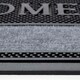 image 3 of Homescapes Silver 'Welcome' Door Mat with Curved Edge - 75 x 45 cm