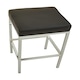 image 3 of Interiors by Premier Baina Black Pu And Chrome Finish Bar Stool