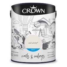 Crown Matt Emulsion Sail White 5L