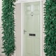 image 5 of 8ft (2.55m) Samuel Alexander Double Door Plain Green Christmas Tree Arch with 2000 Tips