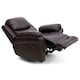 image 4 of Madison Electric Bonded Leather Automatic Recliner Home Lounge Chair (Brown)