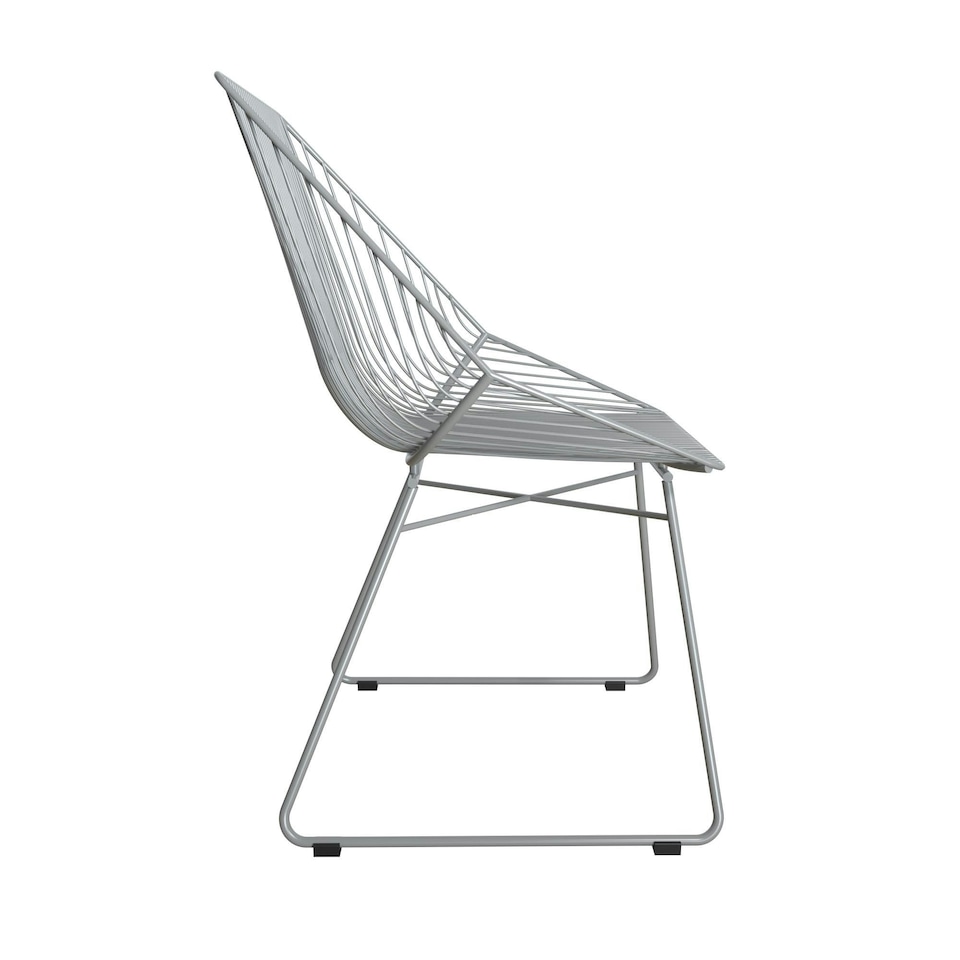 image 1 of Ellis Accent Dining Chair Grey Metal