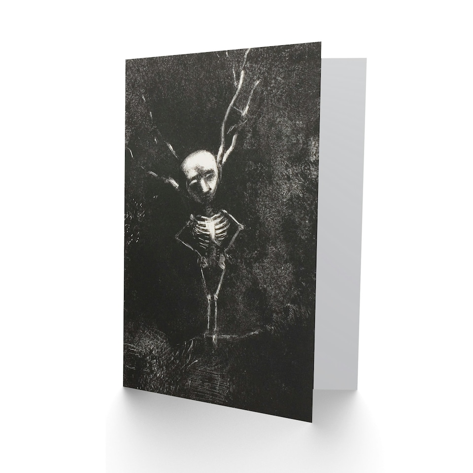 image 1 of Odilon Redon Art Card Pale Figure in Maze of Branches
