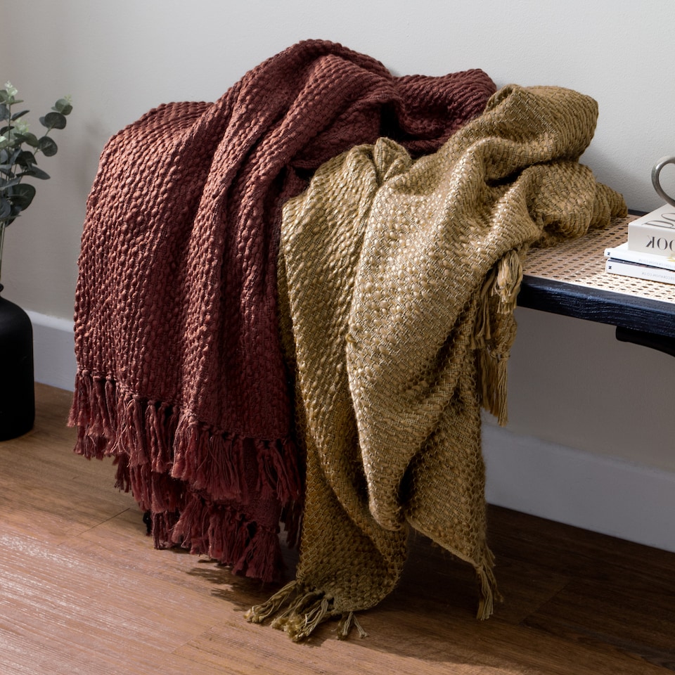 image 1 of Hoem Morni Woven Tasselled Throw