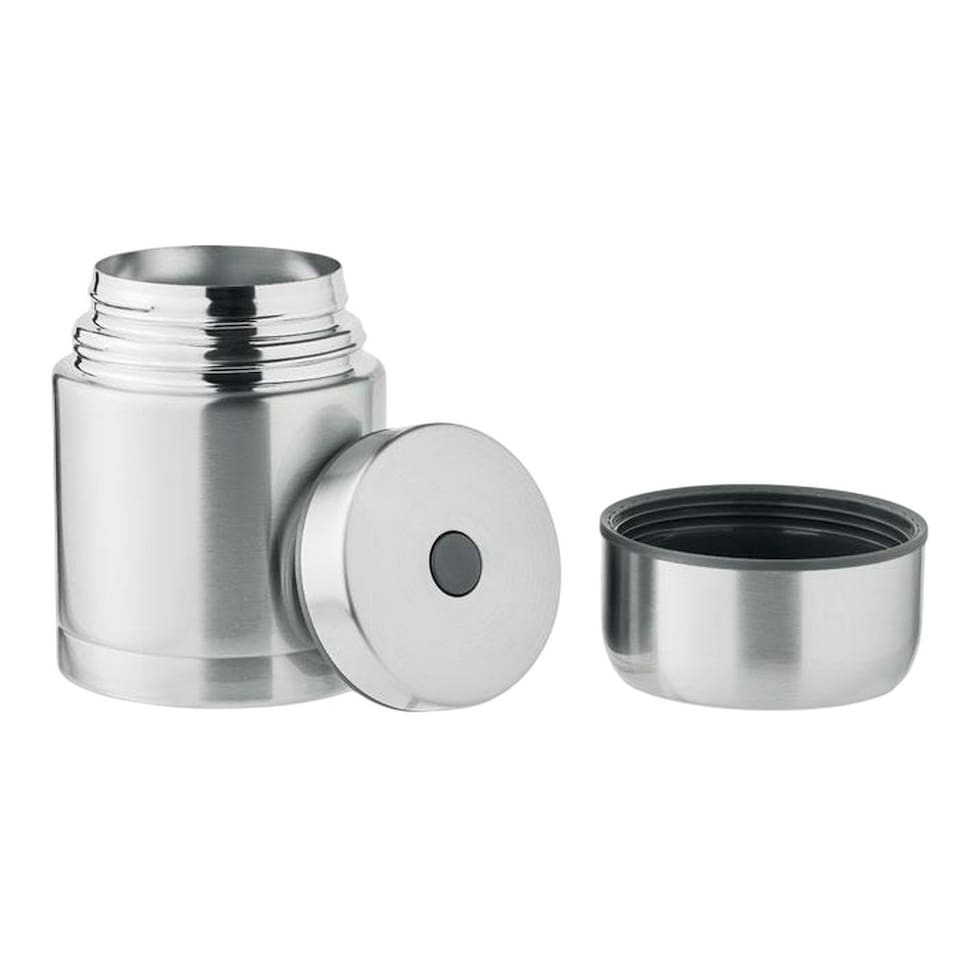 image 1 of MidOcean Chiniwa Double Wall 800ml Jar - Matt Silver - One Size