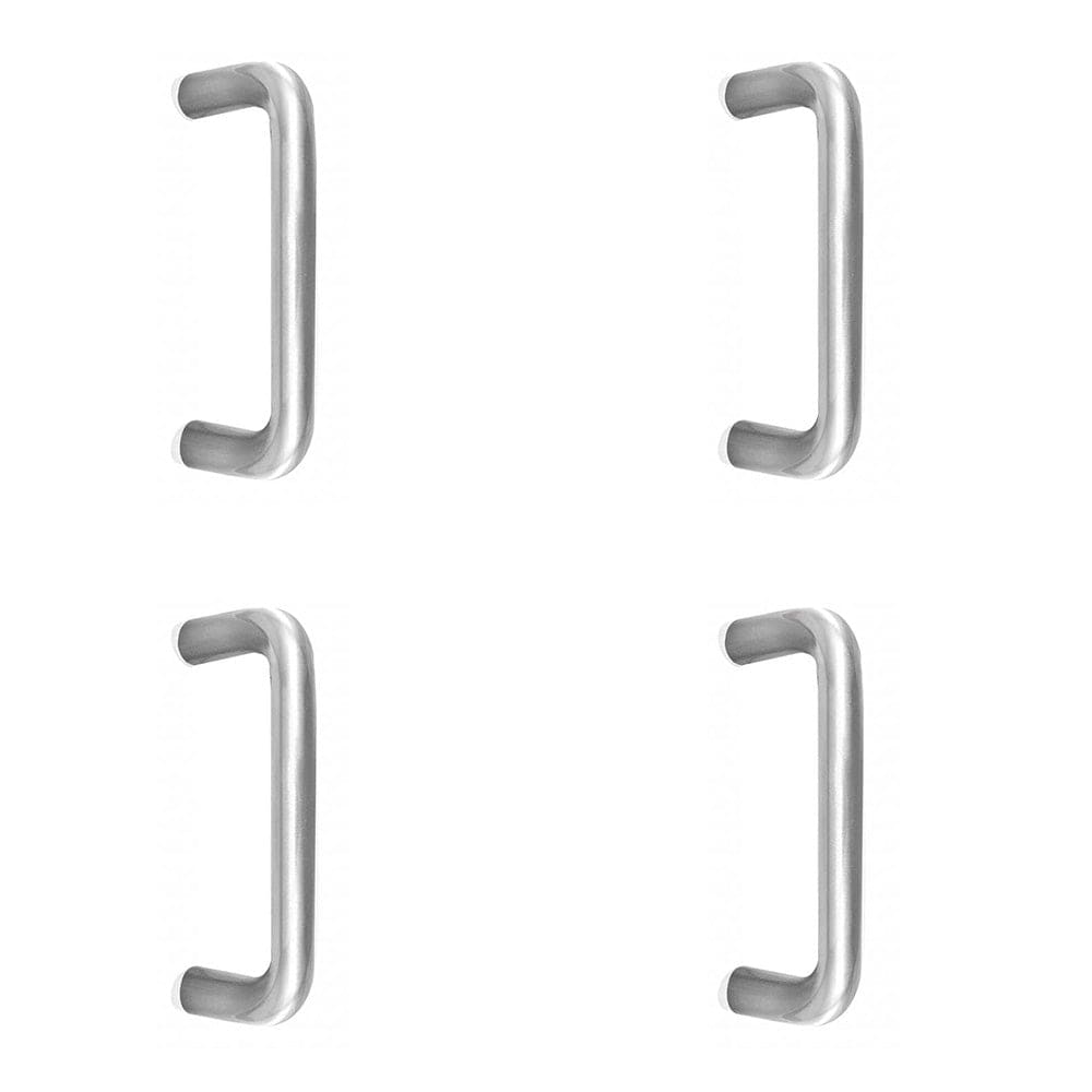4 PACK Durable Stainless Steel 22mm D Shape Pull Handle - Grade 304 Satin Finish - Door Handle