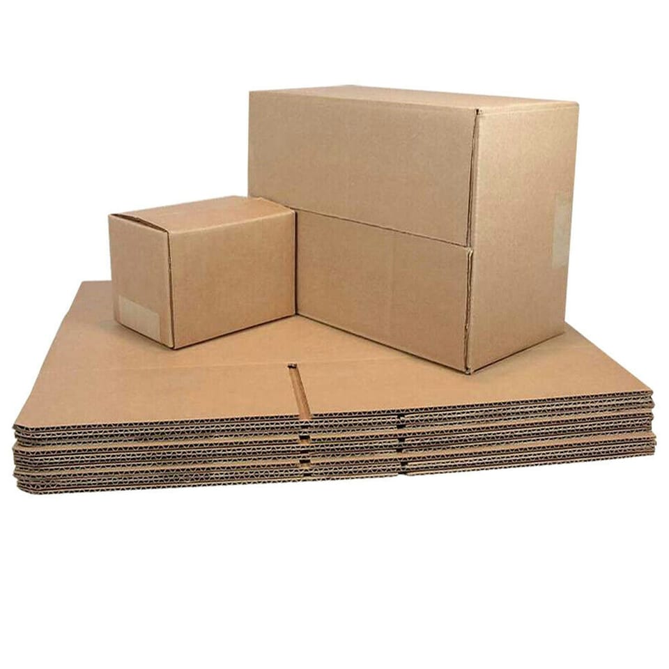 image 1 of 20 x Double Wall 24 x 24 x 24" (610x610x610mm) Strong Cardboard Shipping Boxes For House Moving & Storage Brown