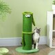 image 2 of PawHut Cat Scratcher Post Indoor with Sisal Rope, 63cm Tall, Green