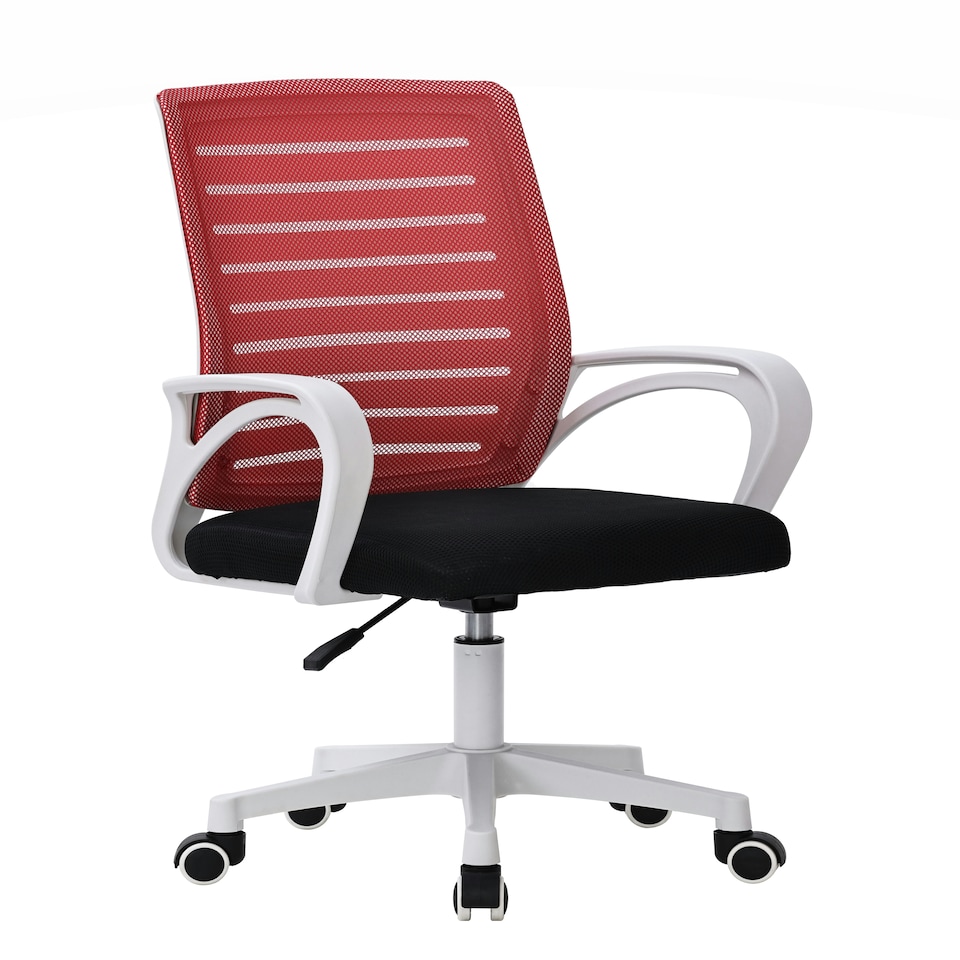 image 1 of MOF Office Chair Ergonomic Desk Chair Lumbar Support Height Adjustable 2107 Red