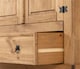 image 6 of Corona 2 Door 1 Drawer Wardrobe - L56.5 x W103.5 x H189 cm - Distressed Waxed Pine | Brown