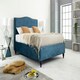 image 1 of Venezia Marble Small Double Bed Frame - Peacock