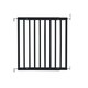 image 1 of Safetots Top of The Stairs Screw Fitted Stair Gate, Black Wooden, 63.5cm - 105.5cm, Wood Baby Gate, Screw Fit Safety Barrier, Stylish and Practical Safety Gate