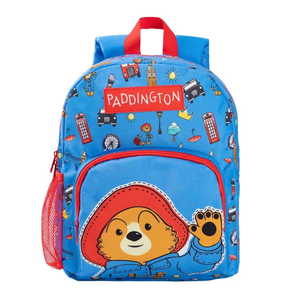 image 1 of Paddington Bear Character Backpack - Blue/Red - One Size