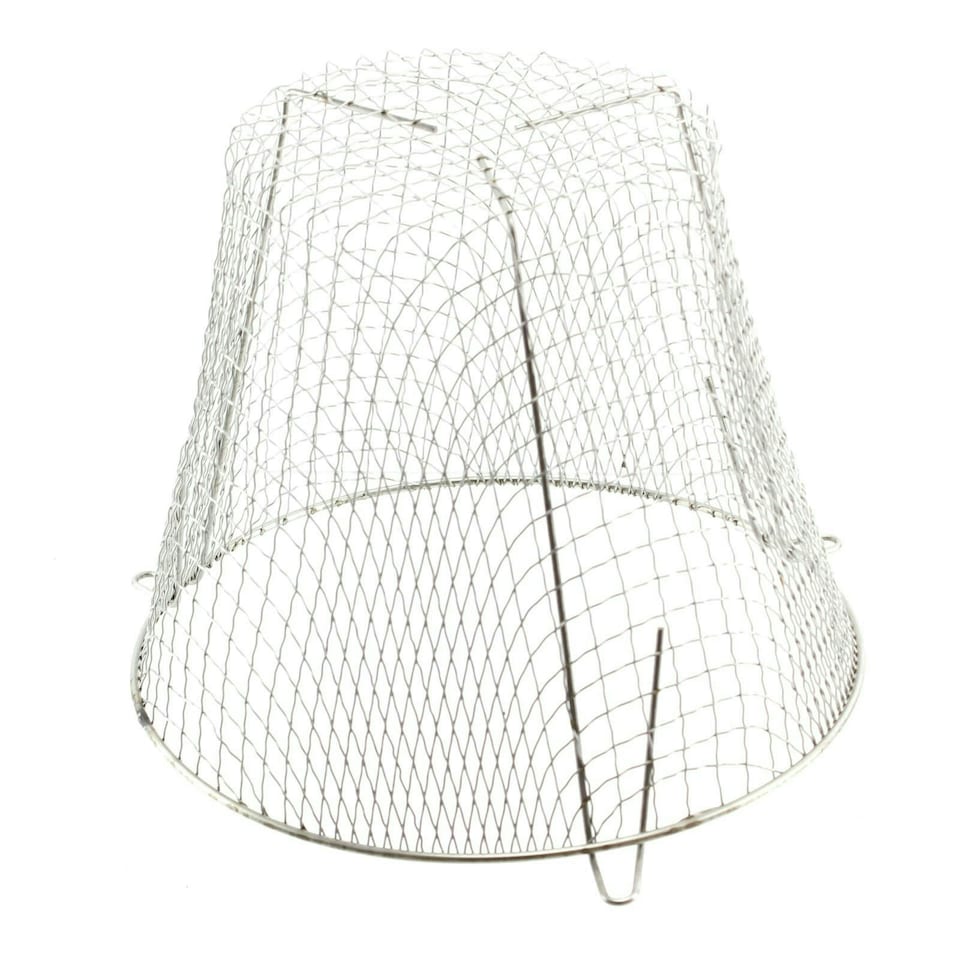 image 1 of SPARES2GO Universal Stainless Steel Terminal Guard Round Boiler Flue Cage (11.5'' / 295mm K6)