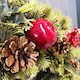 image 8 of Premier 45cm Indoor / Outdoor Christmas Wreath Decoration - Red & Green