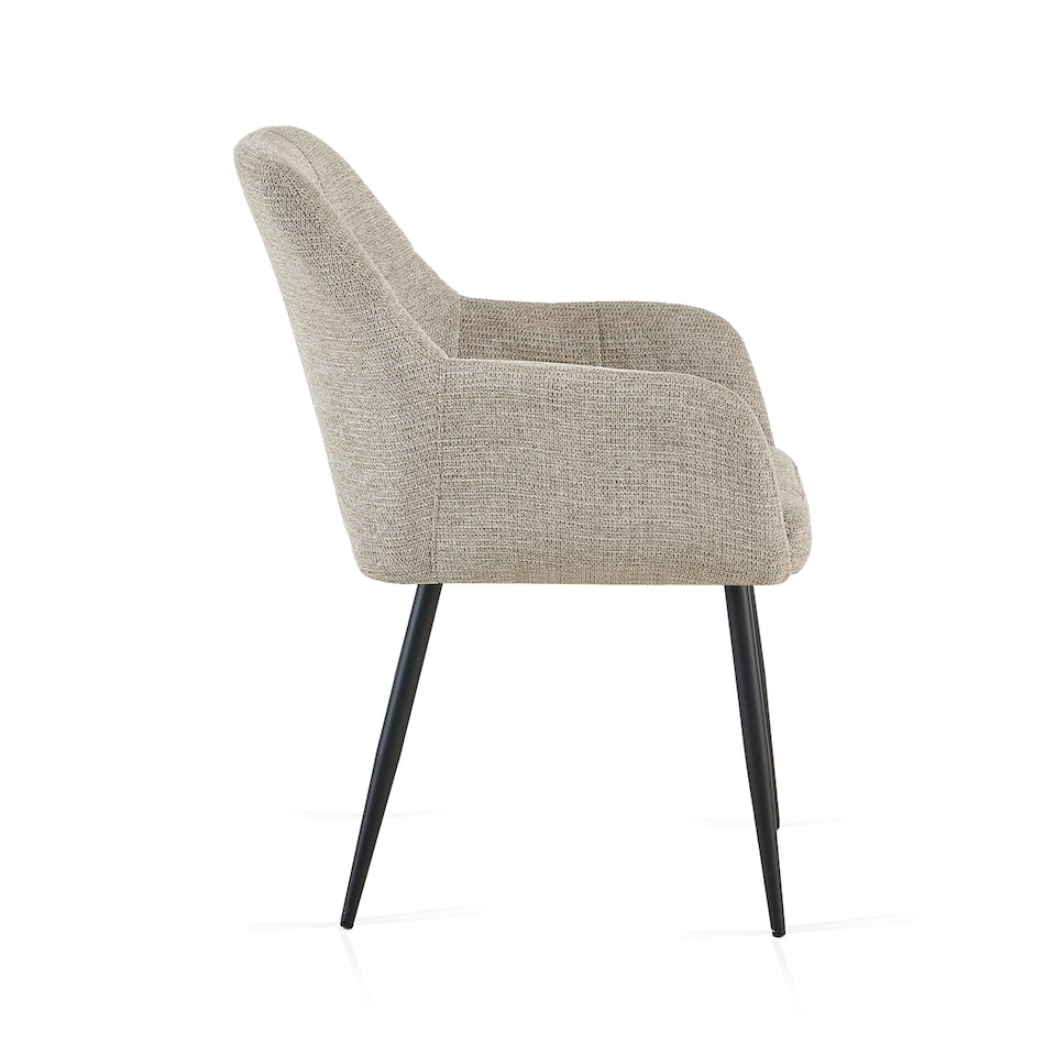 image 1 of SONARA Dining Chair Set of 2, Water-Repellent Plush Chenille Upholstered for Dining Room | Brown